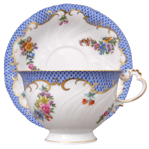 Teacup with saucer