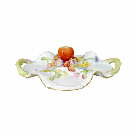 Fancy Dish, with fruits and flowers