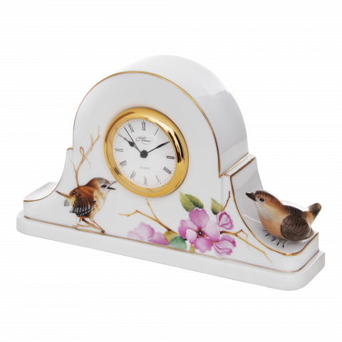 Clock-stand with bird