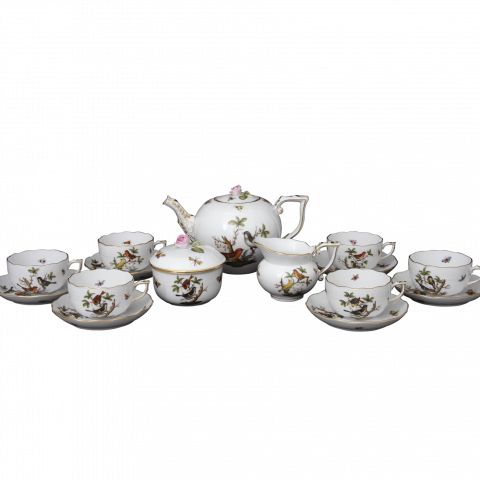 Tea service for 6 persons decorated in RO